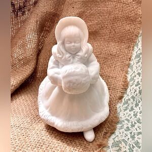 Vintage Department 56 snowbabies figurine 
“Winter Silhouette Skating Children”